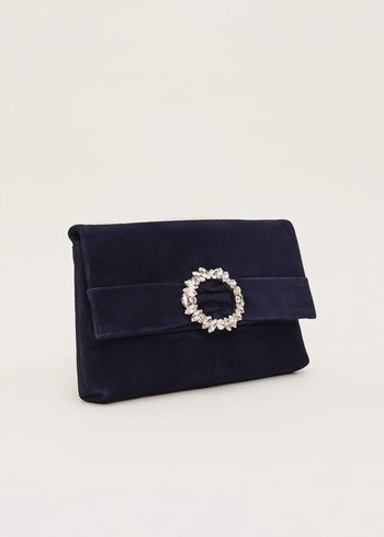 Phase Eight Embellished Slim Bags Navy USA | 7091248-QU